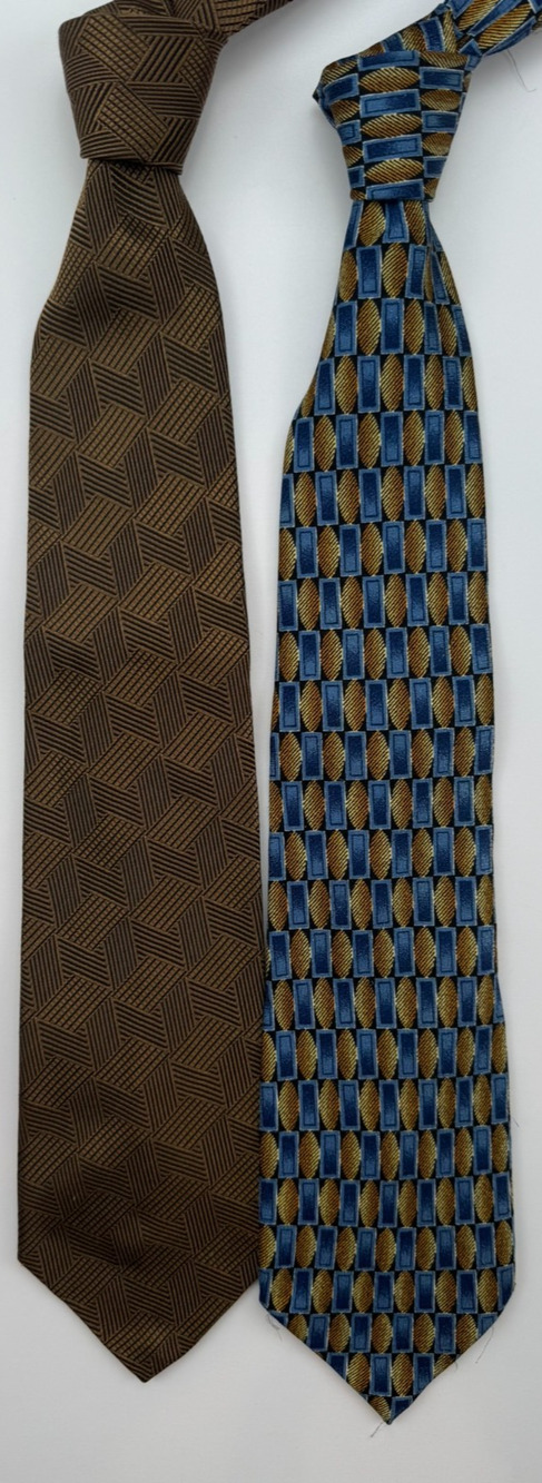 Lot of 2 Ike Behar Silk Ties